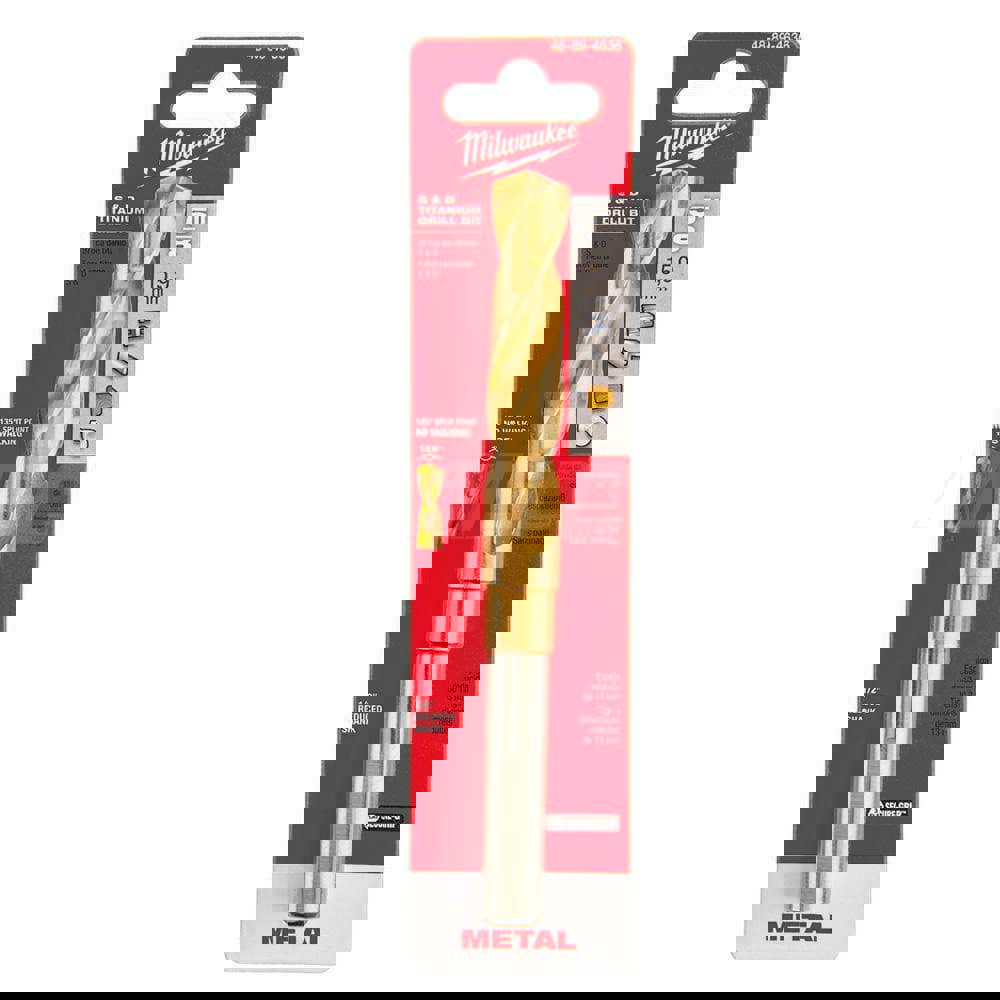 Reduced Shank Drill Bit: 5/8'' Dia, 1/2'' Shank Dia, 135 0, High Speed Steel